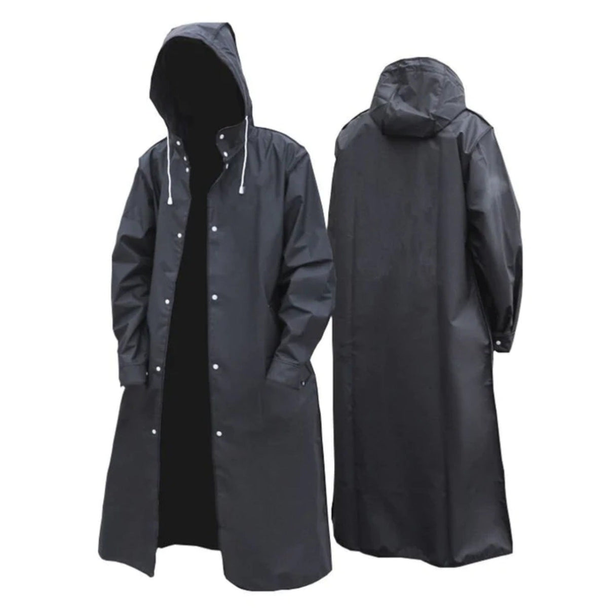 Regenmantel Herren | Lang | Kapuze | Wasserdicht-Chaps Herrenmode