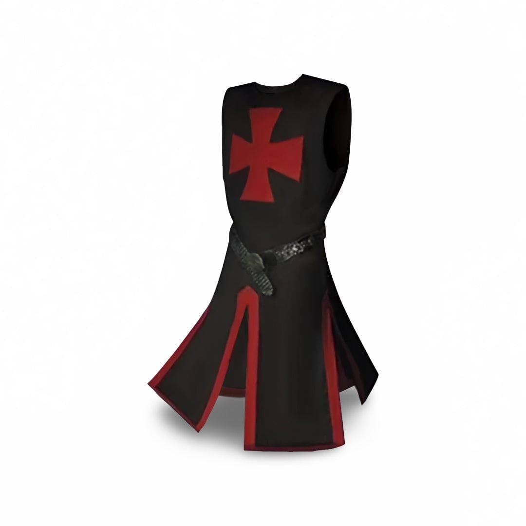 Kreuzritter Kostüm Herren | Tunika mit Kreuz | Gürtel