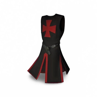 Kreuzritter Kostüm Herren | Tunika mit Kreuz | Gürtel