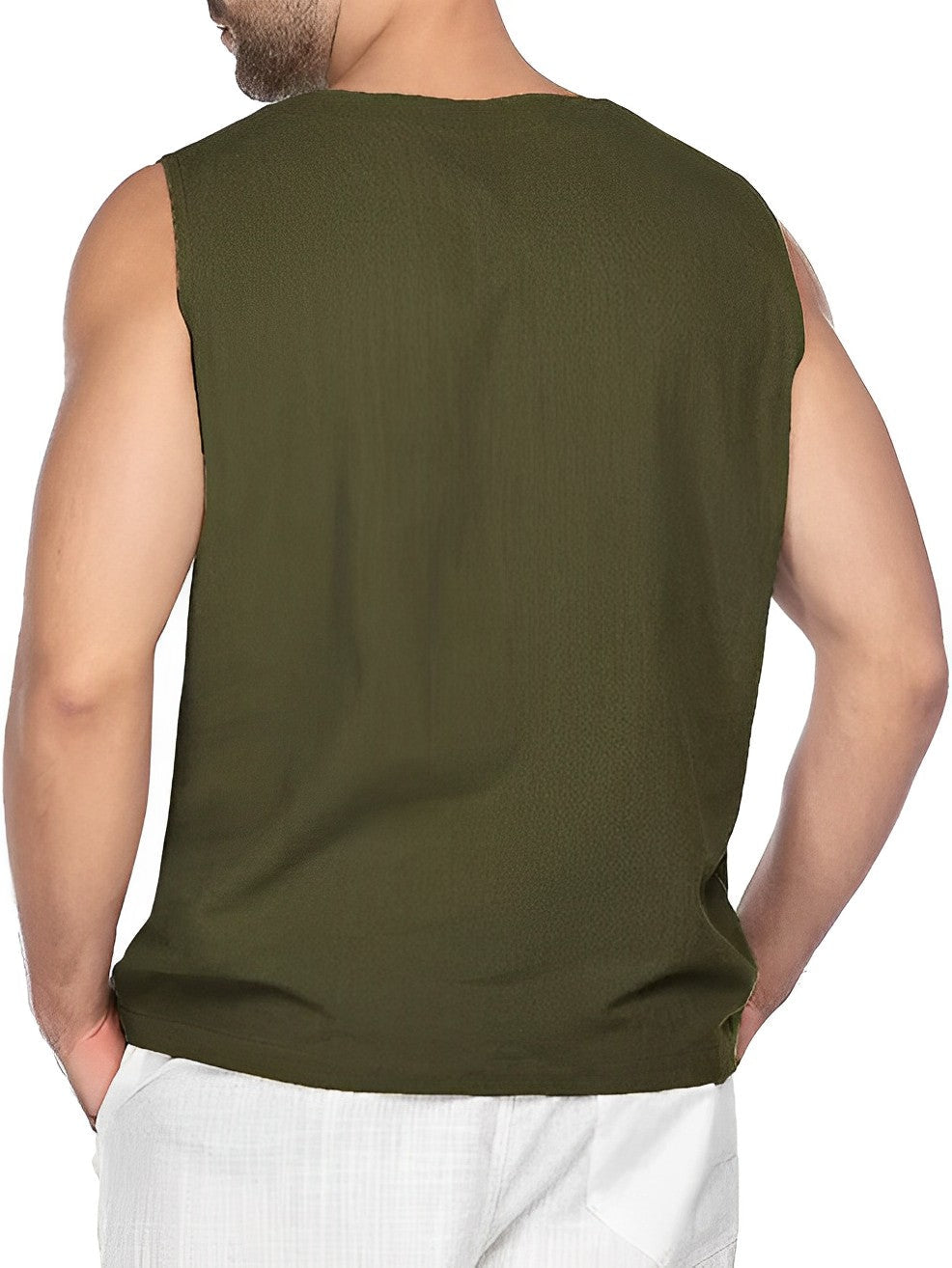 Tank Shirts Herren | Ärmellos | Schnürung | Locker-Chaps Herrenmode