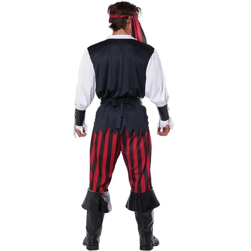 Piraten Kostüm Herren | Hemd | Hose | Kopftuch | Augenklappe-Chaps Herrenmode