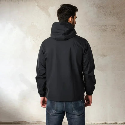 Regenjacke Herren | Kapuze | Brusttasche | Seitentaschen-Chaps Herrenmode