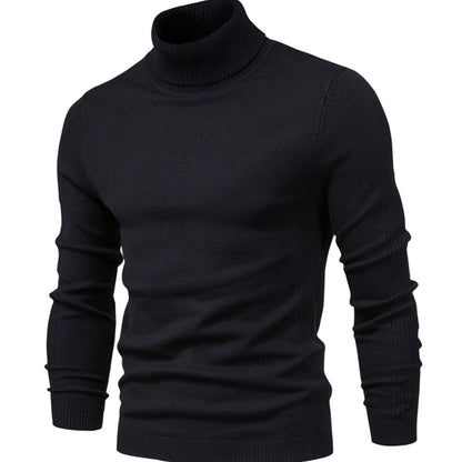 Slim Fit Rollkragenpullover Herren | Feinstrick | Rippkragen