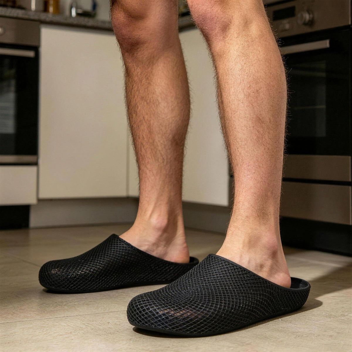 Badeschuhe Herren | Clogs | Belüftet | Dicke Sohle