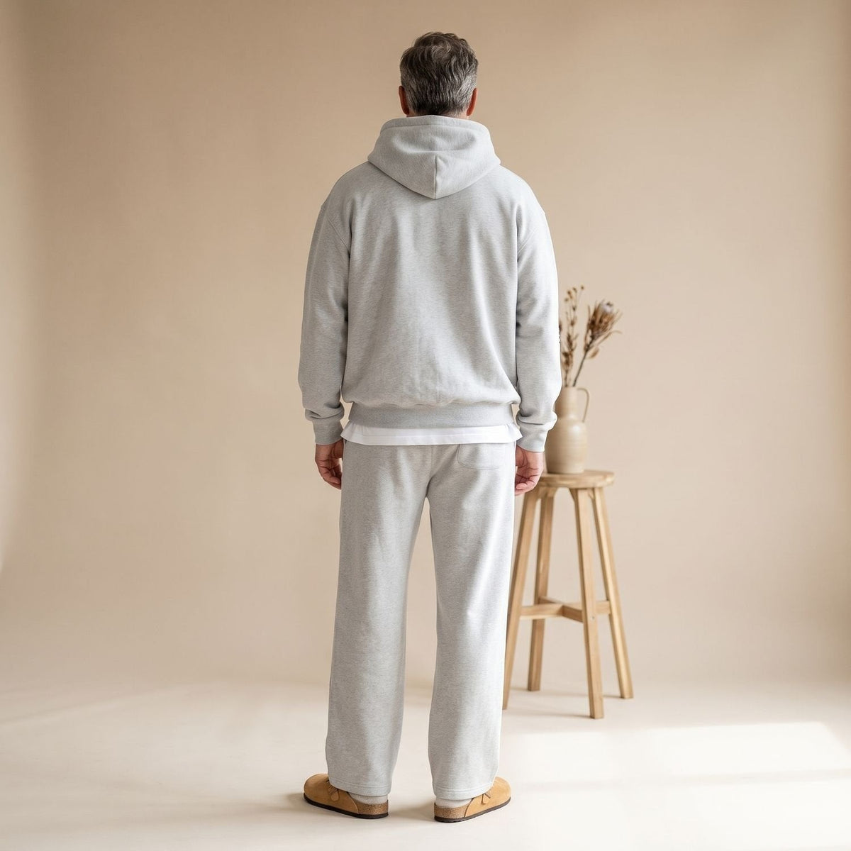 Jogginganzug Herren mit Kängurutasche | Hoodie | Gerade Jogginghose-Chaps Herrenmode