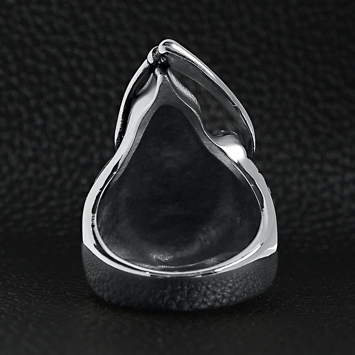 Sensenmann Ring Herren | Edelstahl | Sense | Knochenhände | Silber-Chaps Herrenmode