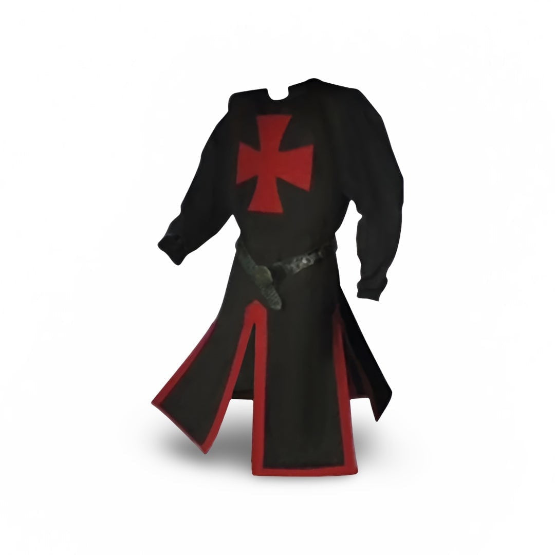Kreuzritter Kostüm Herren | Tunika mit Kreuz | Gürtel