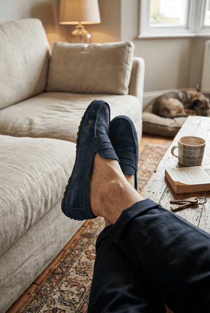 Loafer Herren | Penny Riegel | Flache Sohle | Zum Hineinschlüpfen-Chaps Herrenmode