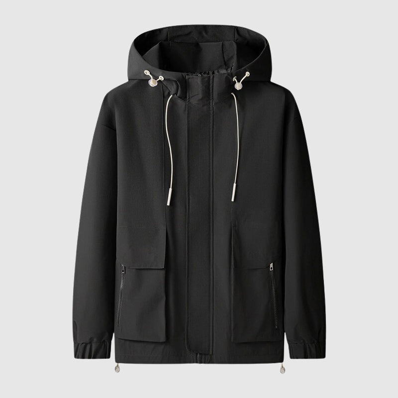 Leichter Windbreaker Herren | Kapuze | Wasserabweisend | Winddicht