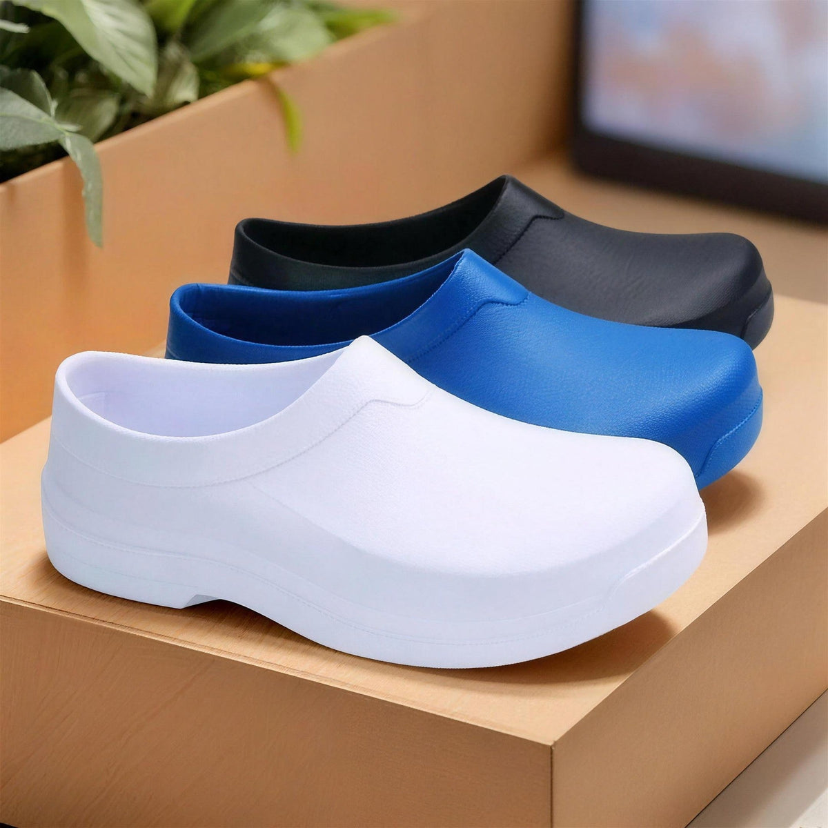 OP Schuhe Herren | Berufsclogs | Rutschfest | Wasserdicht-Chaps Herrenmode