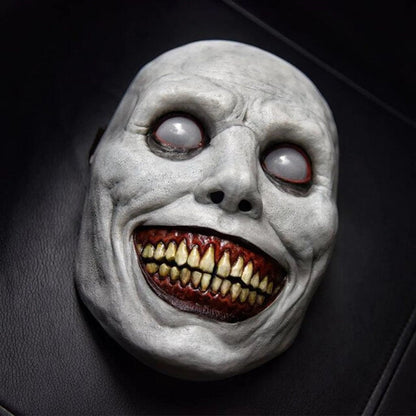 Grinsende Dämonen Maske | Latex | Weiß oder Grün | Halloween