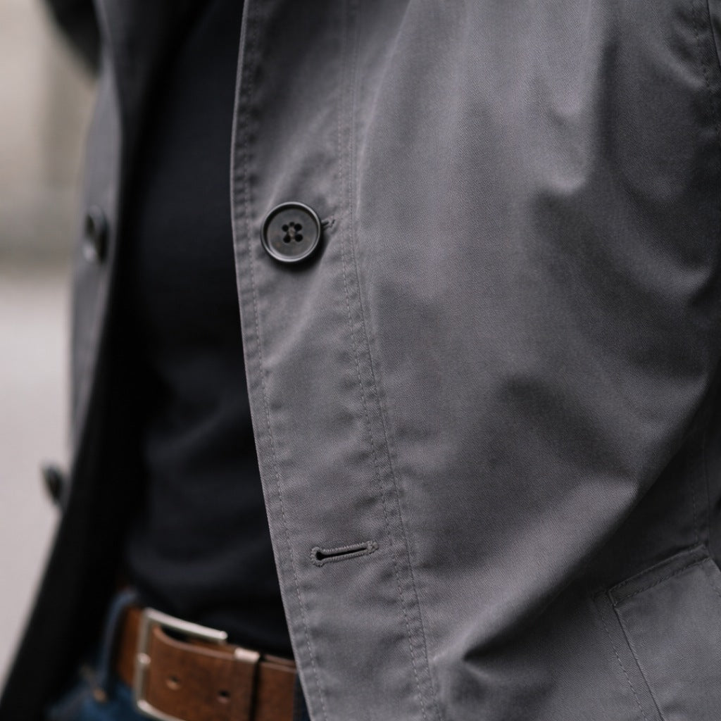 Kurzmantel Herren | Knopfleiste | Wetterfest | Gefüttert-Chaps Herrenmode