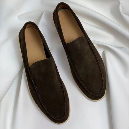 Mokassins Herren | Vintage | Handgenäht | Zum Hineinschlüpfen-Braun-40-Chaps Herrenmode