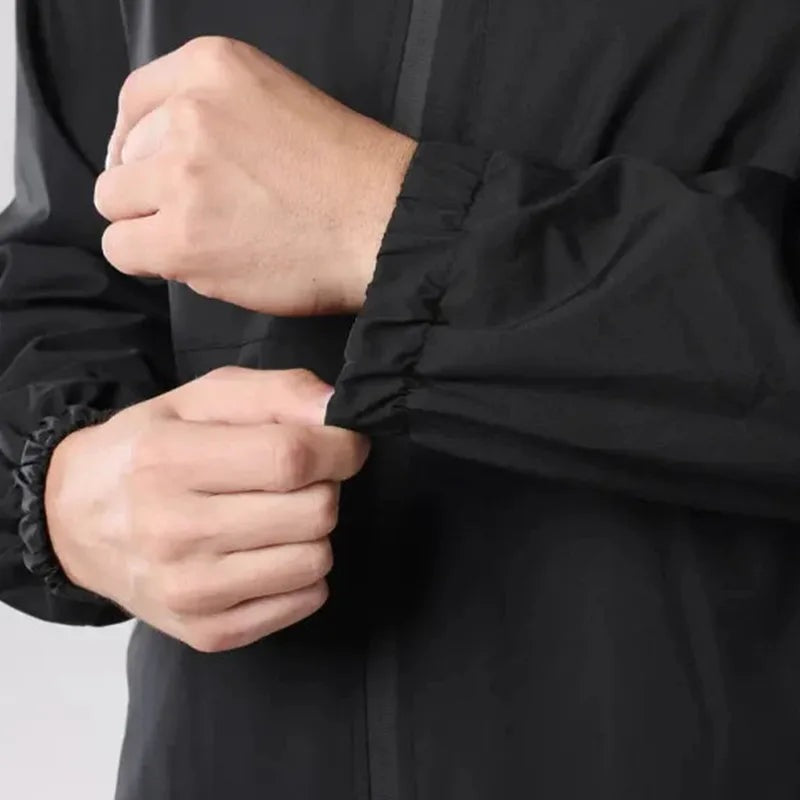 Regenjacke Herren | Kapuze | Brusttasche | Seitentaschen-Chaps Herrenmode