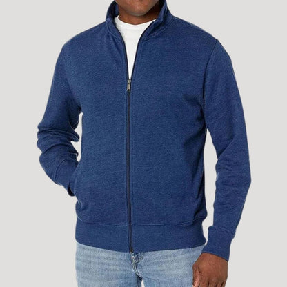 Zip-Jacke mit Stehkragen Herren | Durchgehender Reißverschluss | Seitentaschen | Leicht