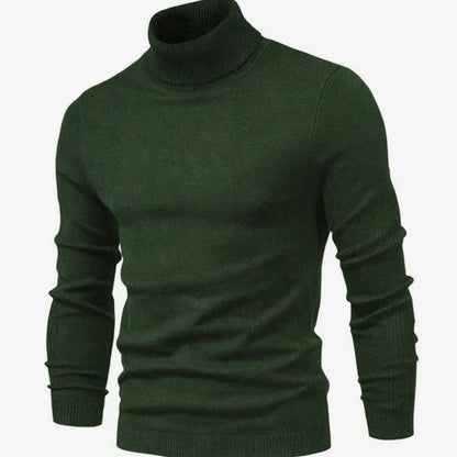 Slim Fit Rollkragenpullover Herren | Feinstrick | Rippkragen