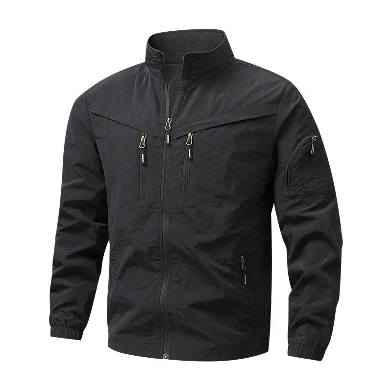 Fieldjacke Herren | Stehkragen | Wetterfest | Ärmeltasche