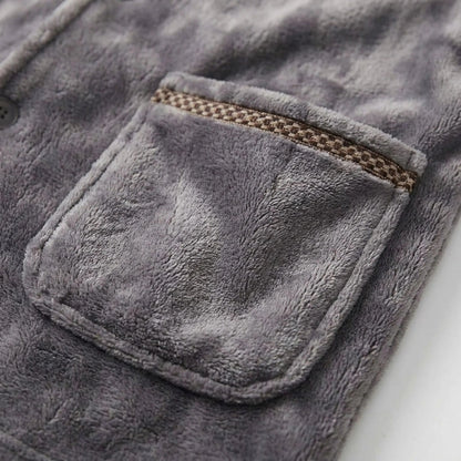 Fleece Pyjama Herren mit Kragen | Knopfleiste | 7 Varianten