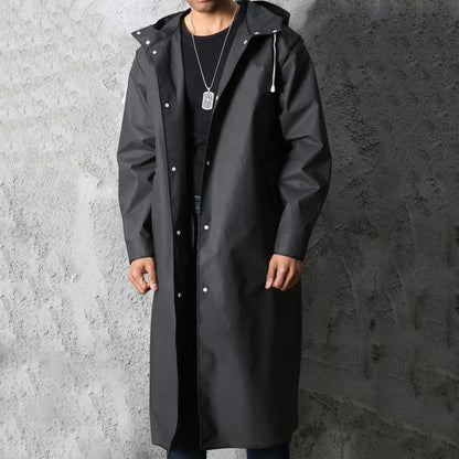 Regenmantel Herren | Lang | Kapuze | Wasserdicht-Chaps Herrenmode