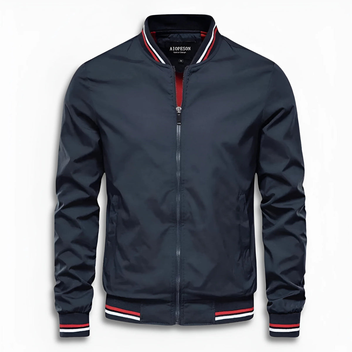 Blouson Herren | Stehkragen | Gestreifte Bündchen | Wasserabweisend
