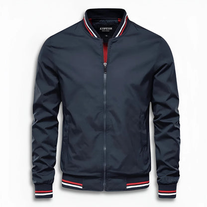 Blouson Herren | Stehkragen | Gestreifte Bündchen | Wasserabweisend