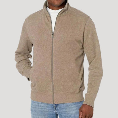 Zip-Jacke mit Stehkragen Herren | Durchgehender Reißverschluss | Seitentaschen | Leicht