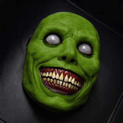 Grinsende Dämonen Maske | Latex | Weiß oder Grün | Halloween