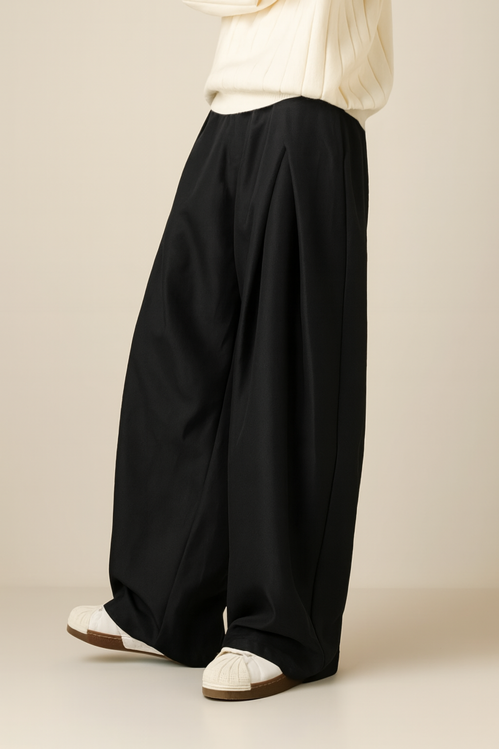 Anzughose Herren | Bundfalten | Weites Bein | Hohe Taille-Chaps Herrenmode