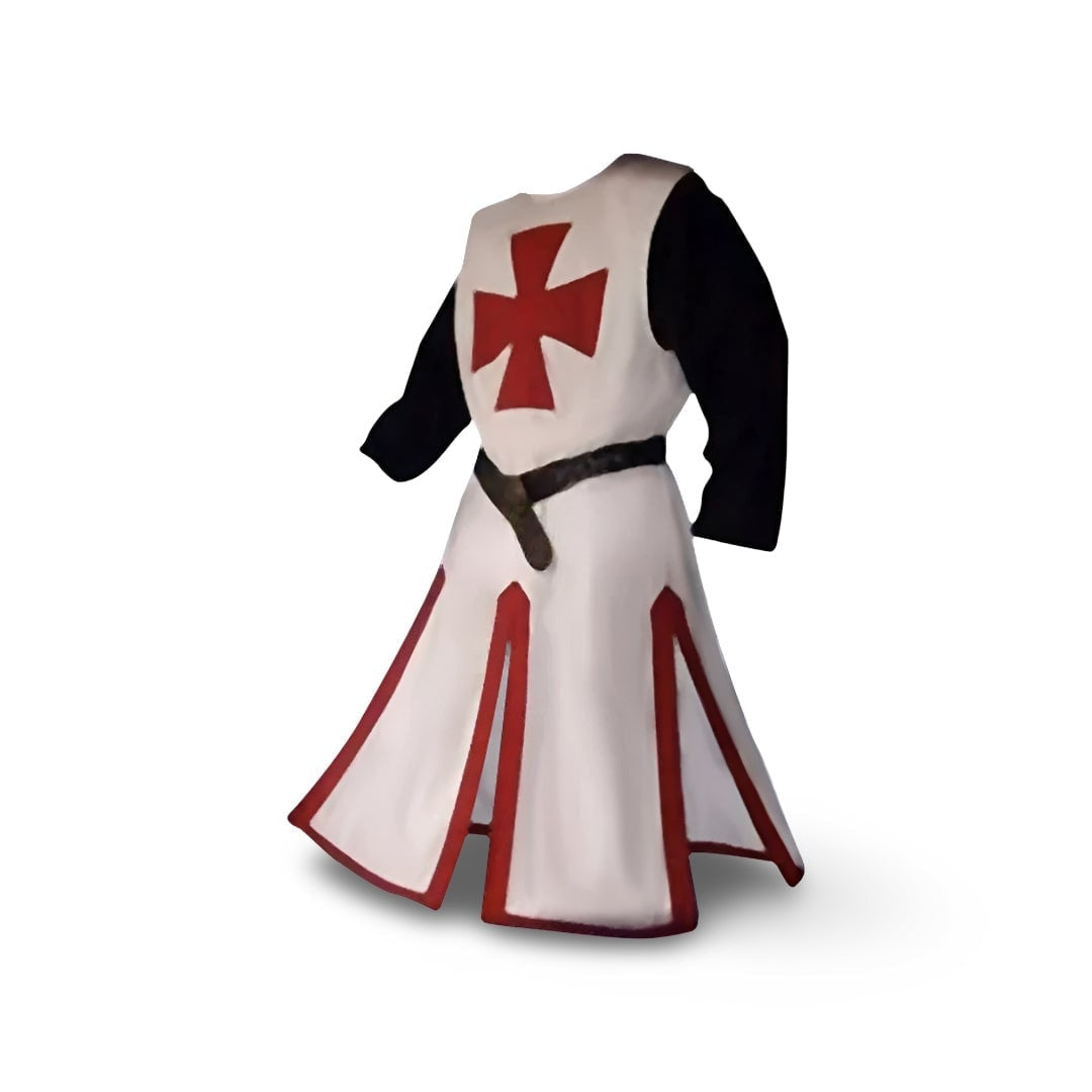 Kreuzritter Kostüm Herren | Tunika mit Kreuz | Gürtel
