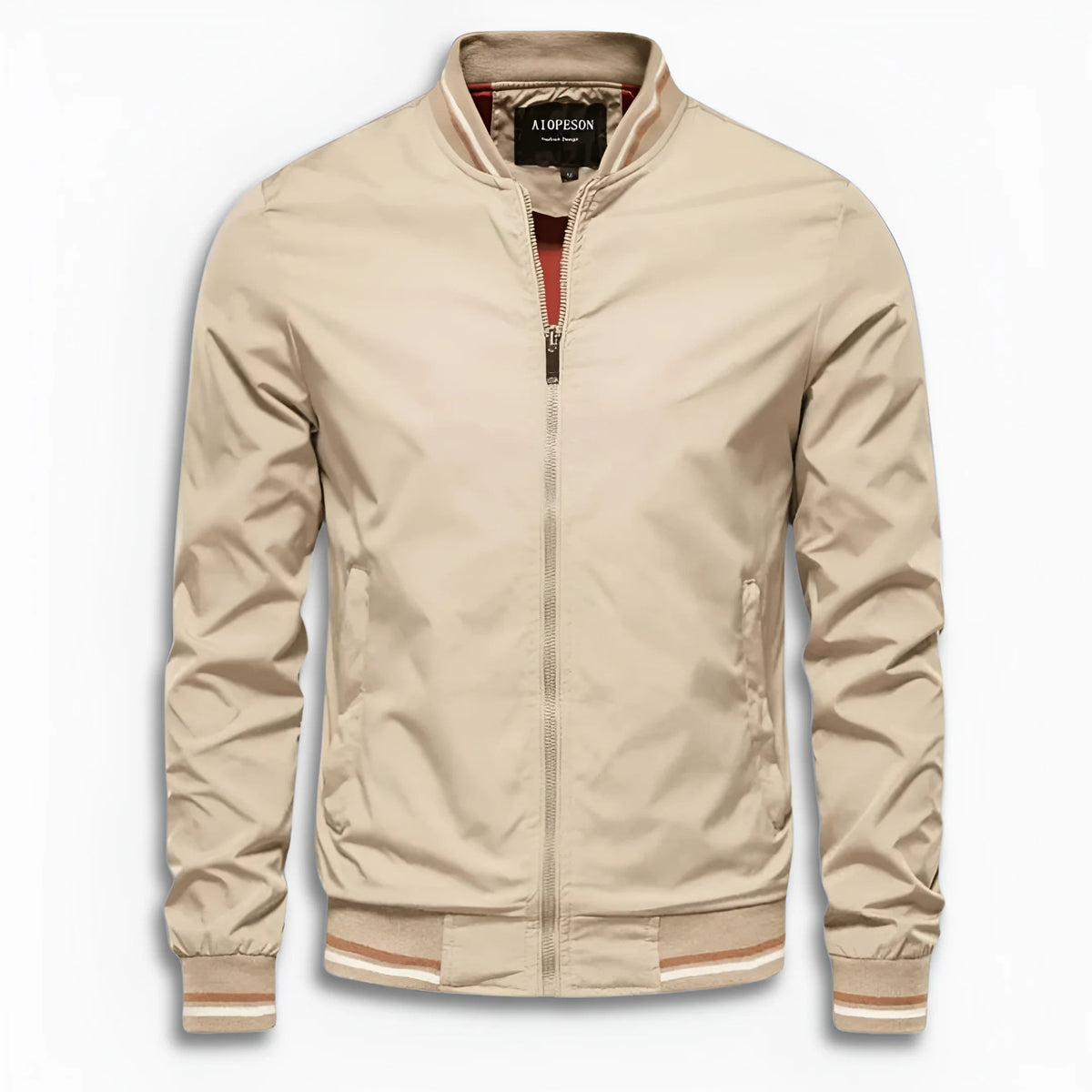 Blouson Herren | Stehkragen | Gestreifte Bündchen | Wasserabweisend