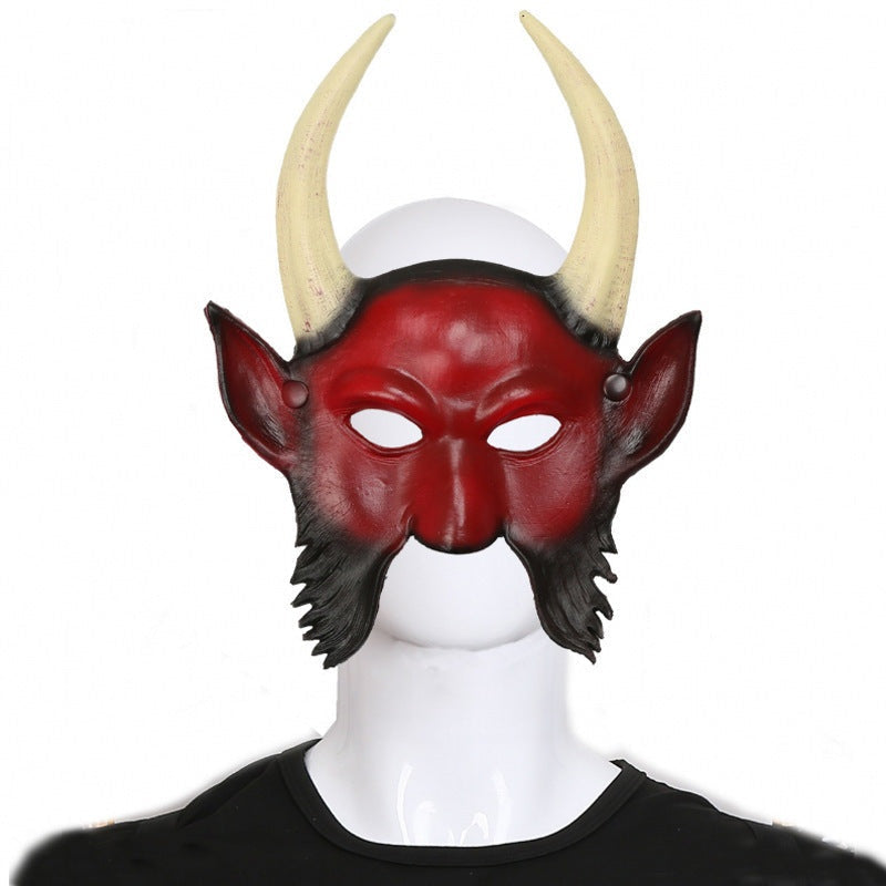 Teufel Halbmaske | Hörner | 5 Designs | Halloween Maske