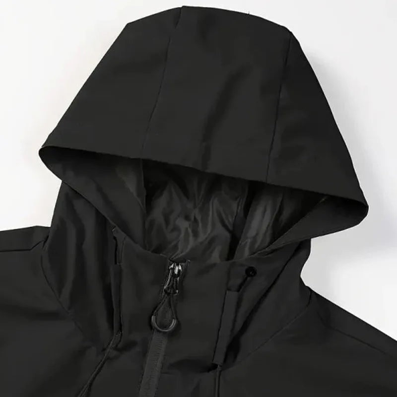 Regenjacke Herren | Kapuze | Brusttasche | Seitentaschen-Chaps Herrenmode