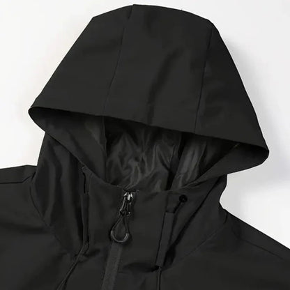 Regenjacke Herren | Kapuze | Brusttasche | Seitentaschen-Chaps Herrenmode