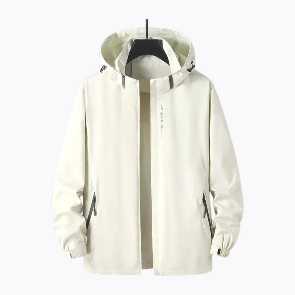 Wasserdichte Outdoorjacke Herren | Kapuze | Winddicht | Leicht