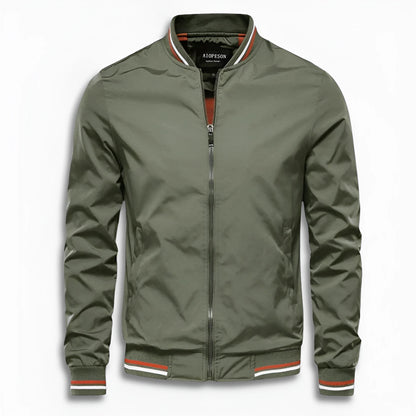 Blouson Herren | Stehkragen | Gestreifte Bündchen | Wasserabweisend