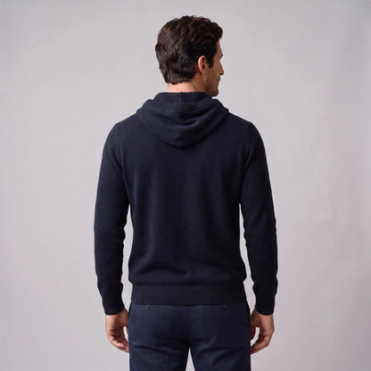 Strick Hoodie Herren | Feinstrick | Kordelzug | Regular Fit