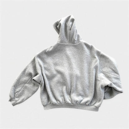 Wende Hoodie Herren | Reißverschluss | Oversized | Kariert