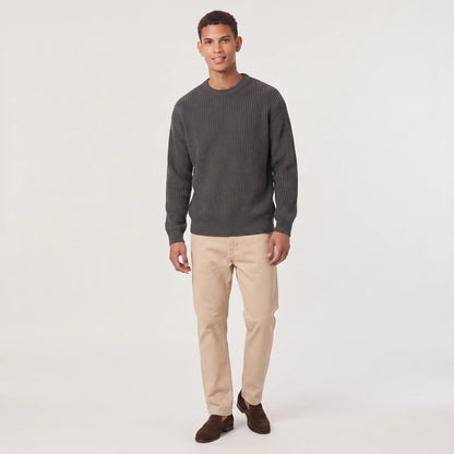 Rippstrick Pullover Herren | Rundhals | Regular Fit