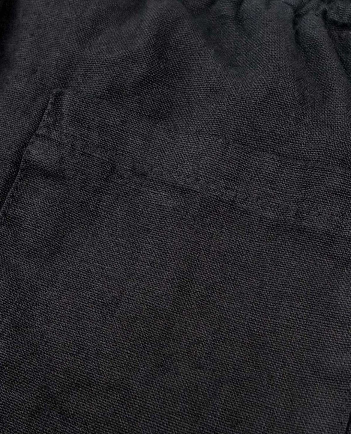 Kurze Hose Herren | Leinen | Lockere Passform | Kordelzug-Chaps Herrenmode