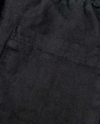 Kurze Hose Herren | Leinen | Lockere Passform | Kordelzug-Chaps Herrenmode