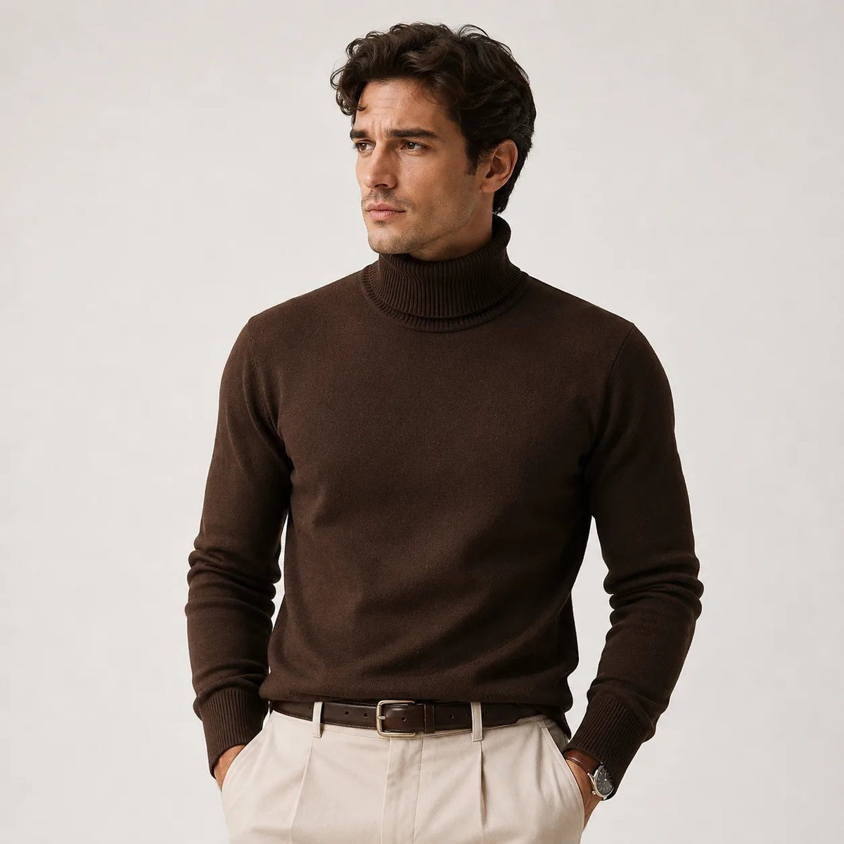 Rolli Herren | Rippkragen | Regular Fit | Feinstrick