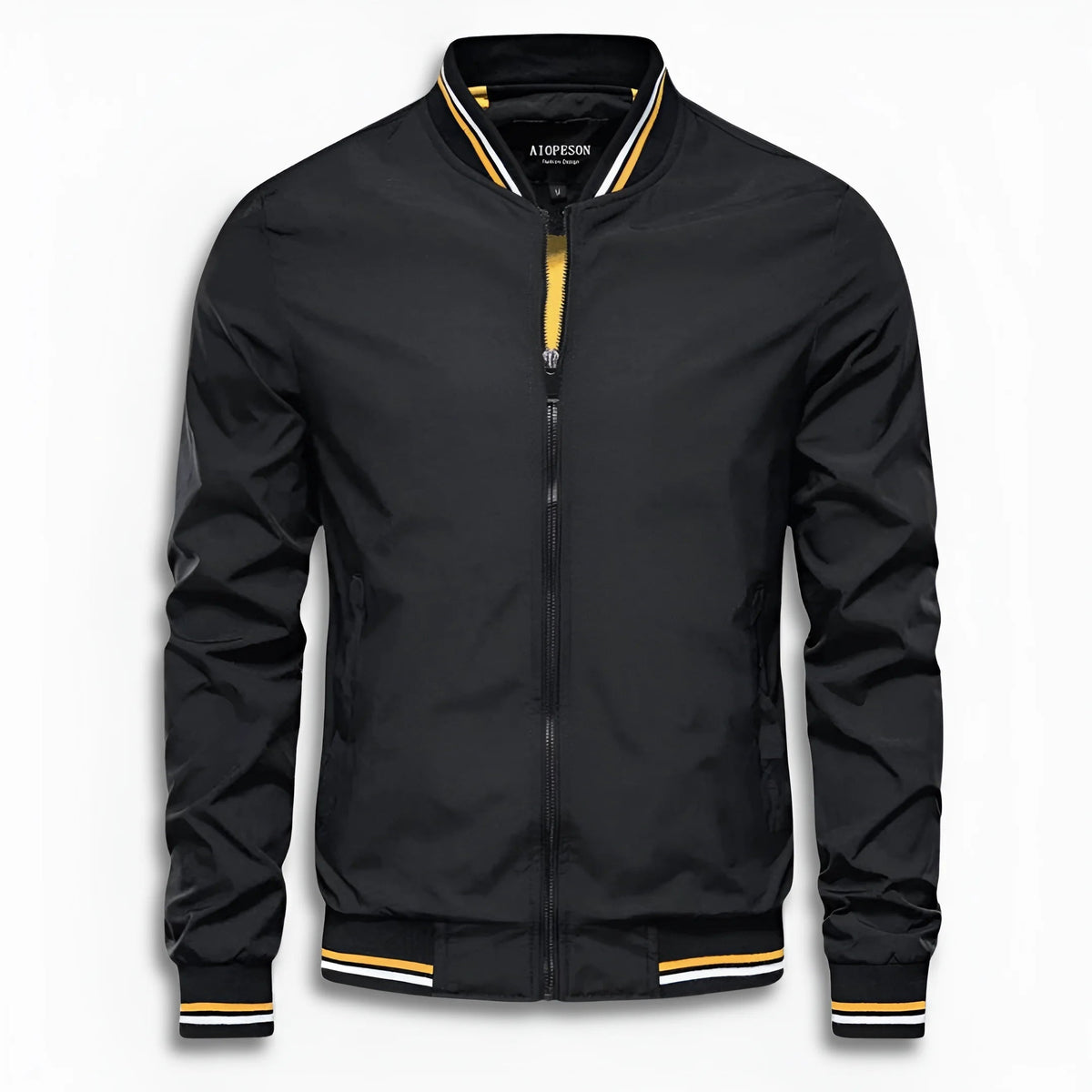 Blouson Herren | Stehkragen | Gestreifte Bündchen | Wasserabweisend