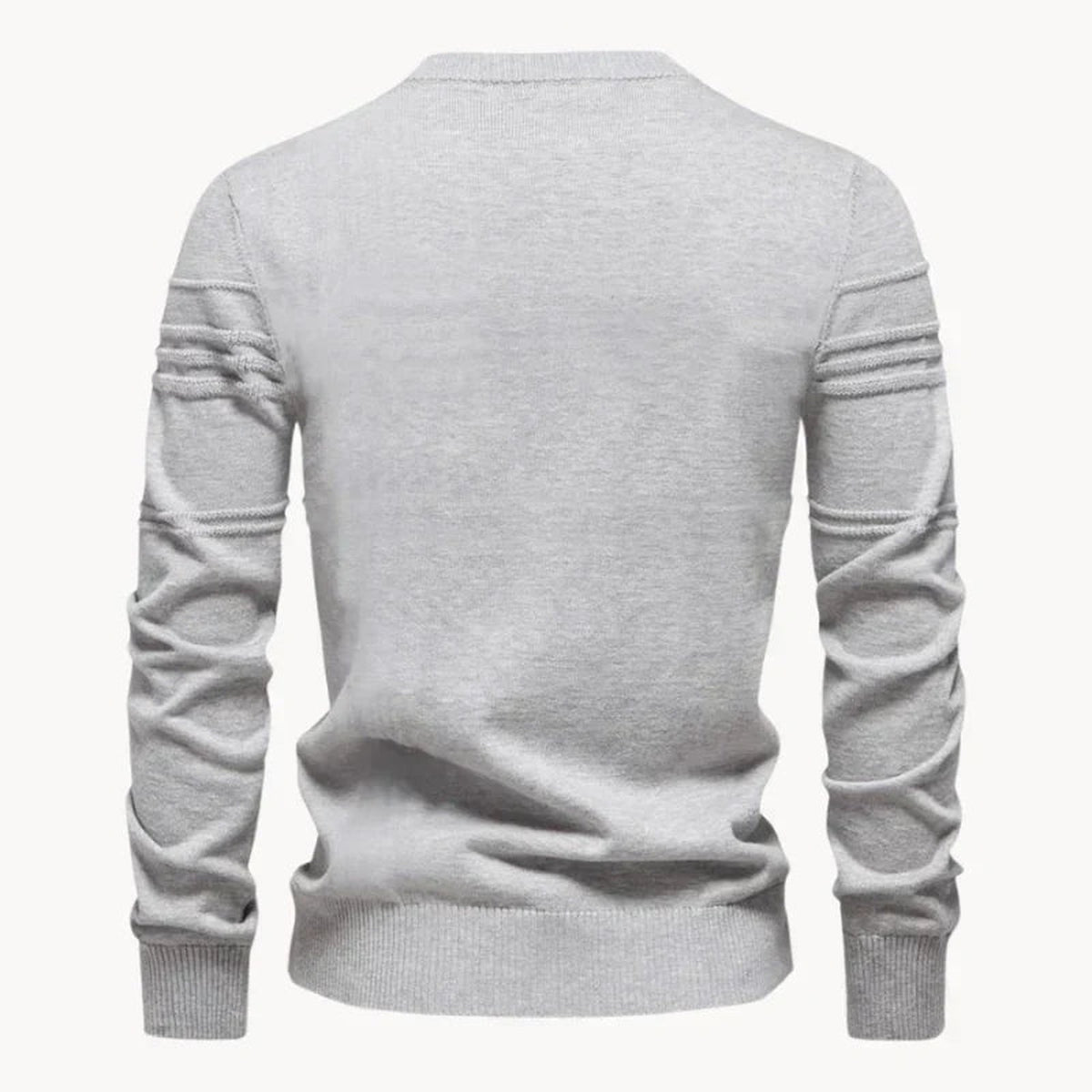 Strickpullover Herren | Rundhals | Rippenstruktur | Gerader Schnitt