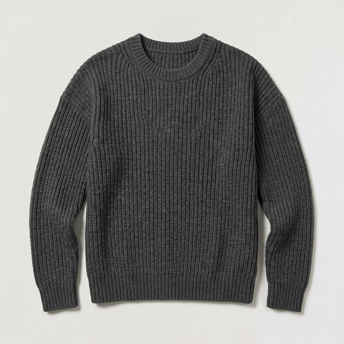Rippstrick Pullover Herren | Rundhals | Regular Fit