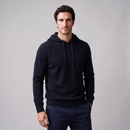 Strick Hoodie Herren | Feinstrick | Kordelzug | Regular Fit