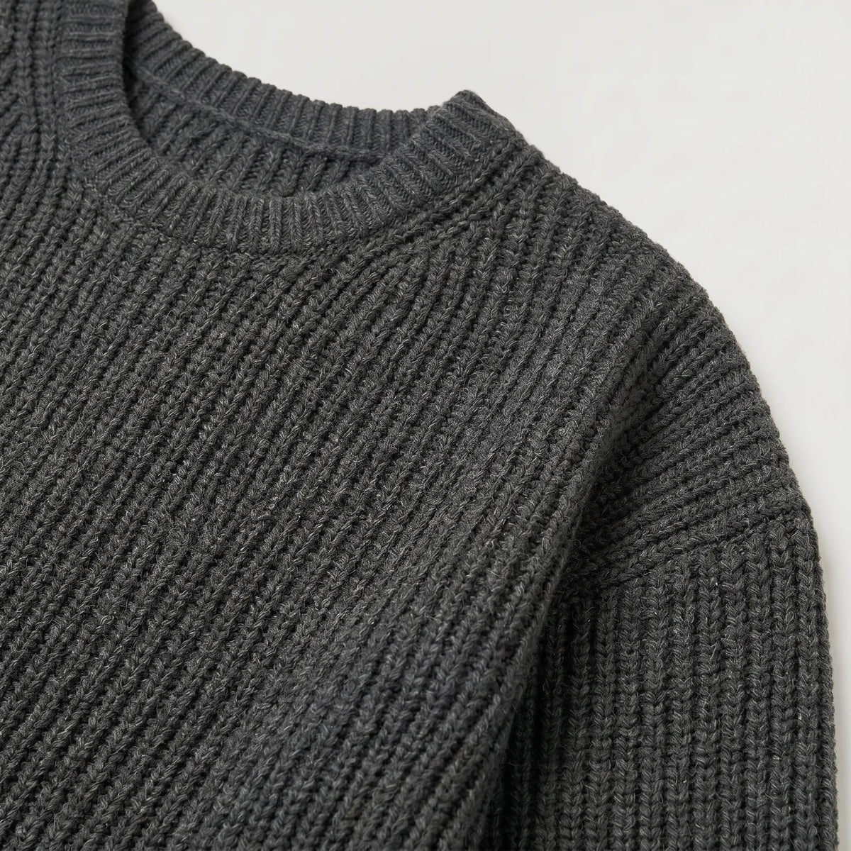 Rippstrick Pullover Herren | Rundhals | Regular Fit