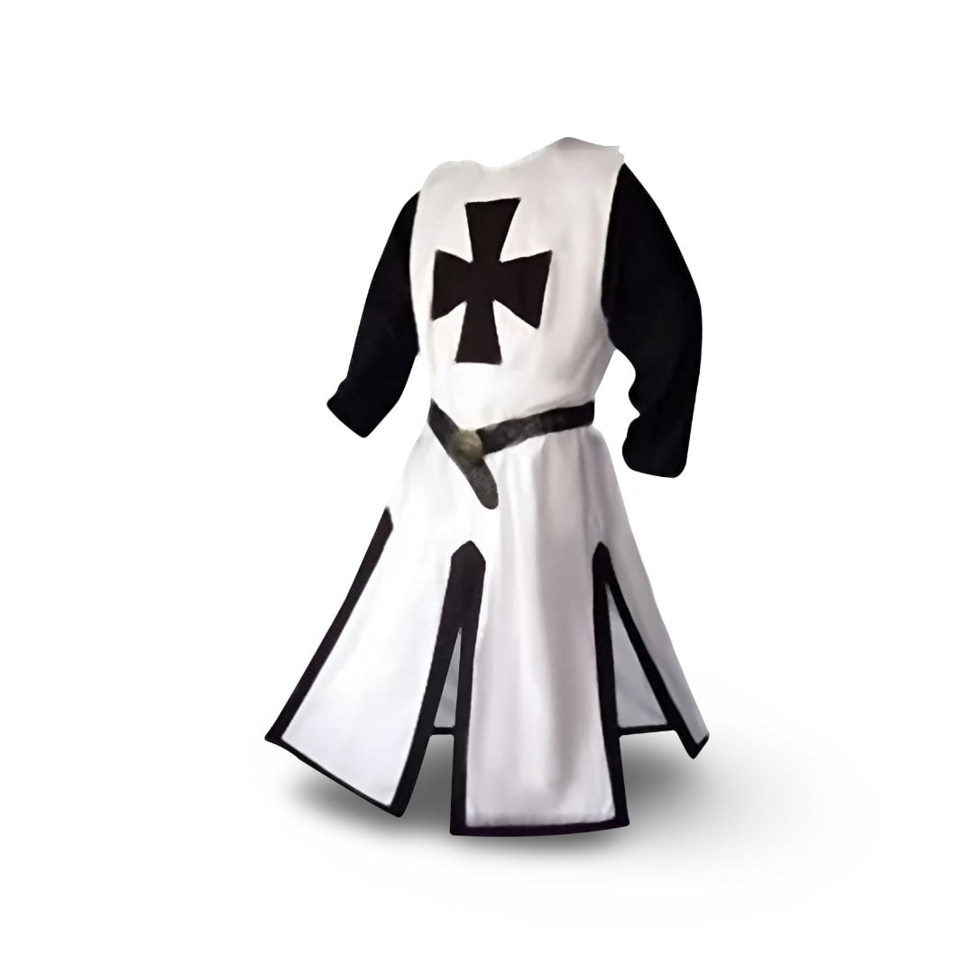 Kreuzritter Kostüm Herren | Tunika mit Kreuz | Gürtel