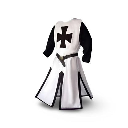 Kreuzritter Kostüm Herren | Tunika mit Kreuz | Gürtel