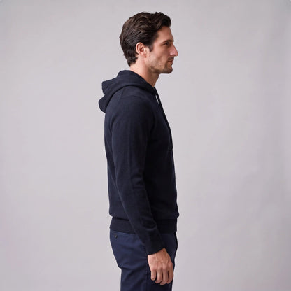 Strick Hoodie Herren | Feinstrick | Kordelzug | Regular Fit