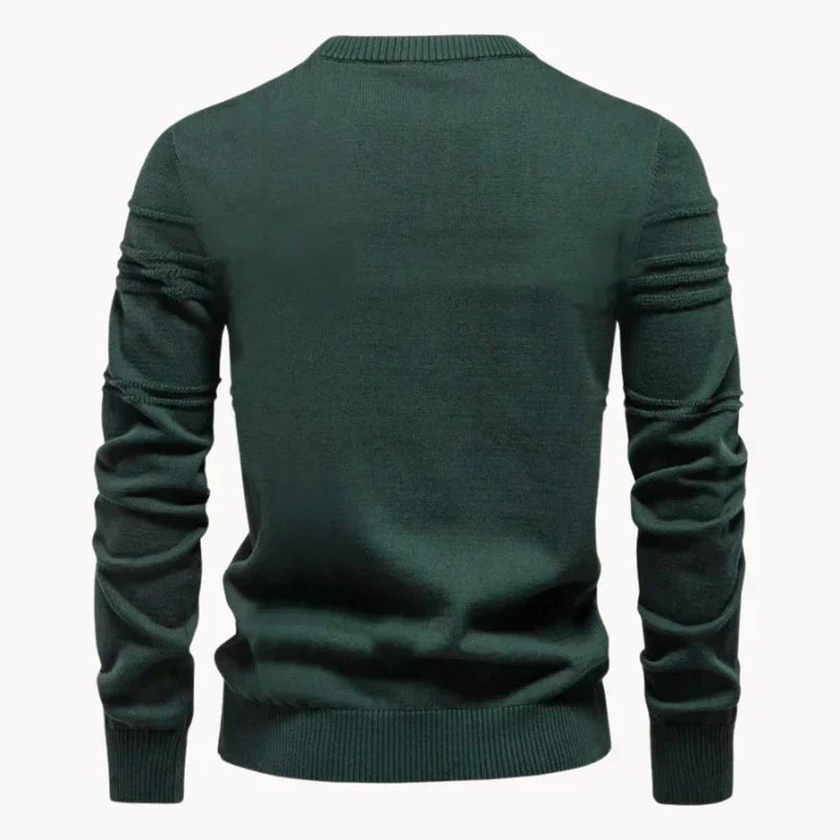 Strickpullover Herren | Rundhals | Rippenstruktur | Gerader Schnitt